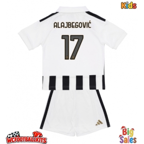 Juventus Kerim Alajbegovic #17 Replica Home Stadium Kit for Kids 2026-27 Short Sleeve (+ pants)